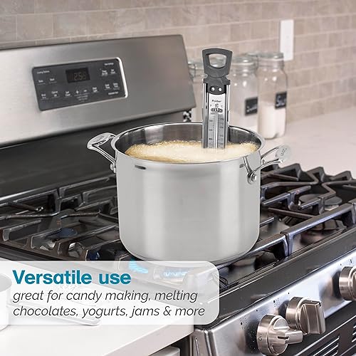 Miniatura 7 de Termómetro de acero inoxidable Polder THM-515 para dulces gelatina o aceite para freír Plateado