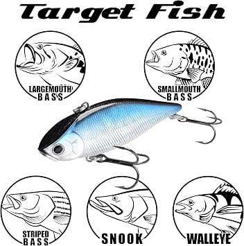 LUCKY CRAFT LV 500, Freshwater Bass Fishing Lure, Lipless Crank Bait, Smallmouth, Sinking, Tournament Winning, Perfect Wobbling, Fishing Gear, Fishing Accessories, Fishing Tackle