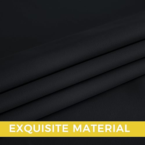 Miniatura 6 de NICETOWN Cortinas 100% opacas de 84 pulgadas de largo, 2 paneles para sala de estar, dormitorio, oficina, cortinas opacas con aislamiento térmico,