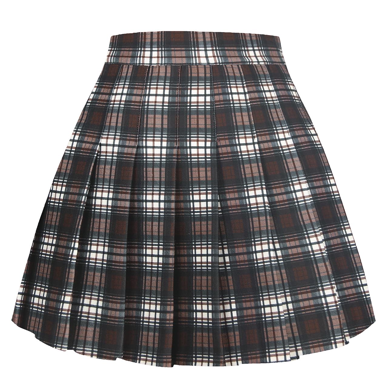 Girstunm Pleated Basic School Uniform Cheerleader Skirts