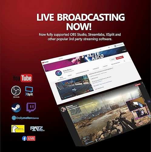 Miniatura 6 de UCEC CAM NOVA - Tarjeta de captura de video 4K Broadcast Live USB 30 Cam Link Grabación a través de DSLR videocámara Cámara de acción en vivo en