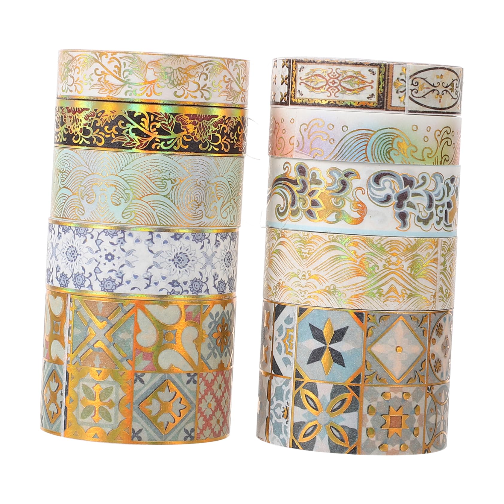 NUOBESTY 30rollen Washi Tape Dekorative Klebebänder Für Scrapbooking Journaling Und Bastelprojekte Kunsthandwerksmaterialien Verschiedenen Designs Wiederverwendbar Und Einfach Zu