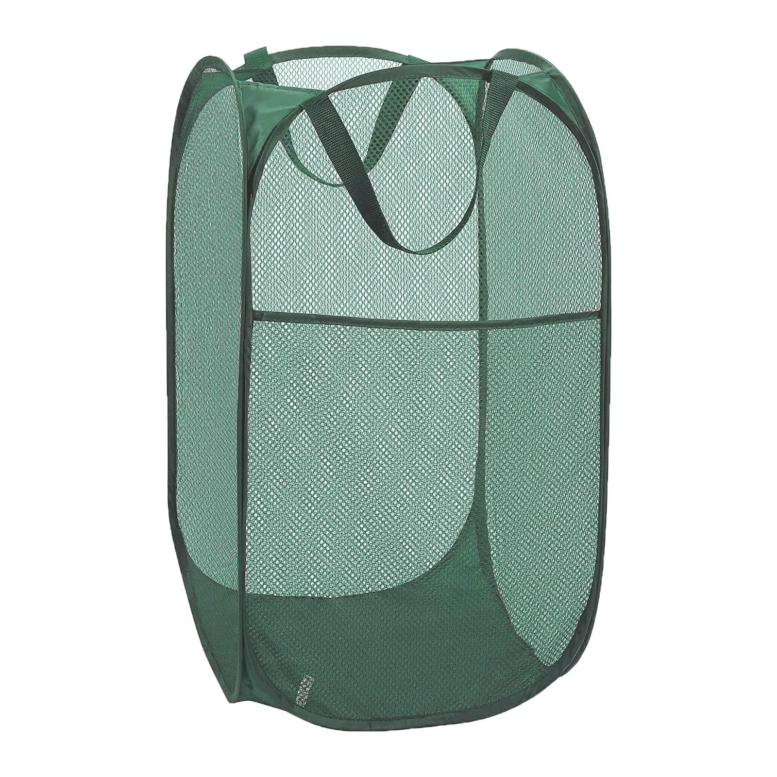 Aplter Pop Up Laundry Basket, Collapsible Mesh Laundry Hamper, Vertical Popup Hamper for Laundry, Spacing Saving Storage Basket for Bedroom, Hotel,