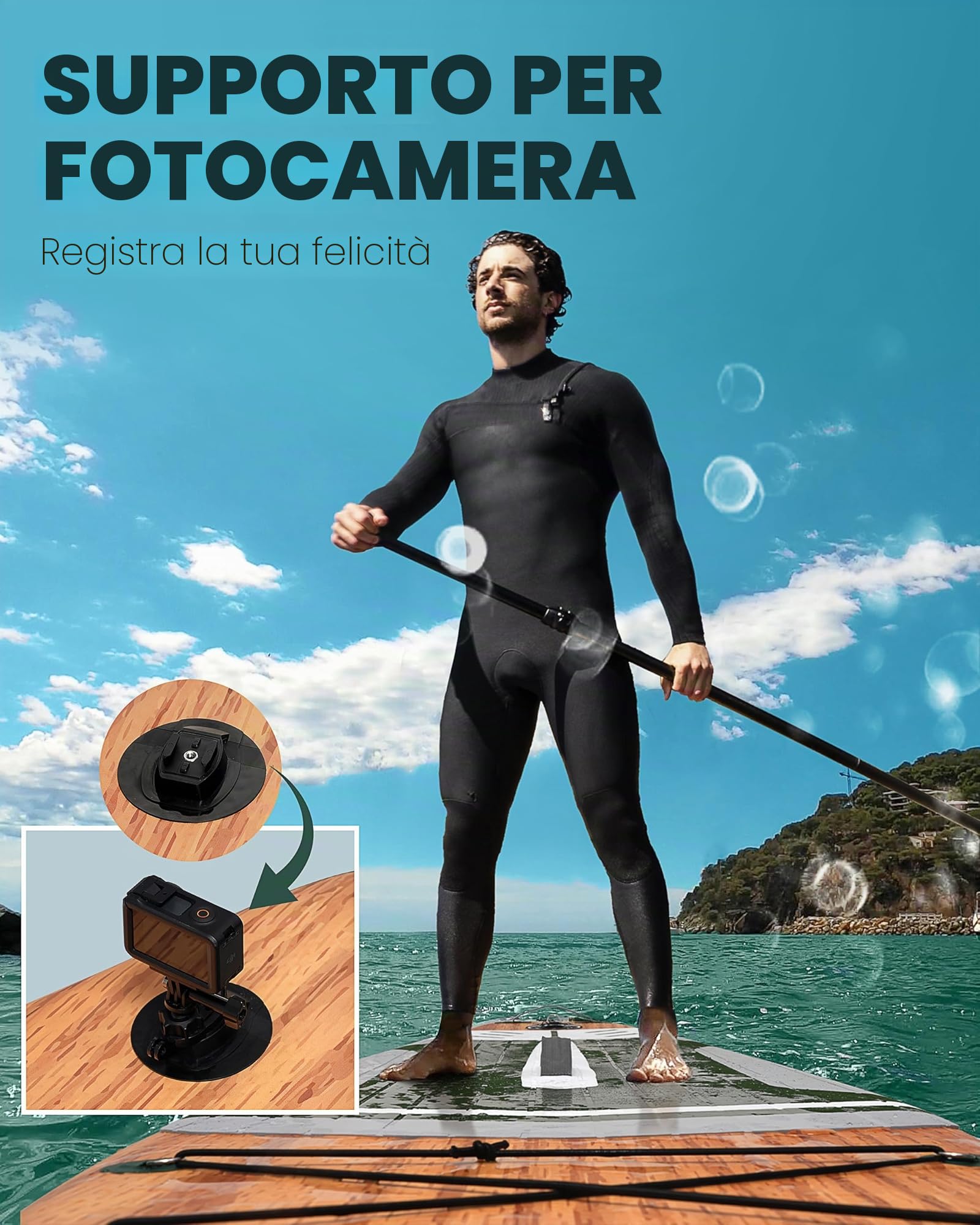 Tavola da surf gonfiabile SUP completa Paddleboard accessori pagaia regolabile, pompa, zaino da viaggio, guinzaglio, borsa impermeabile, tavola per adulti
