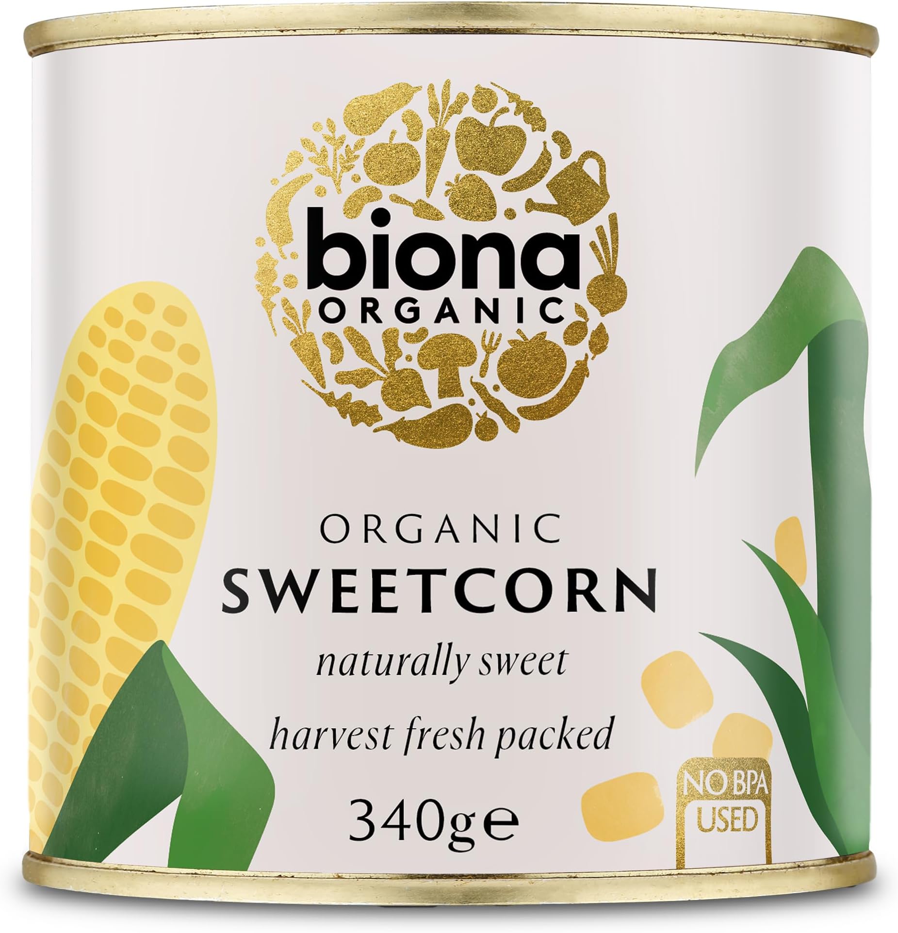 Biona Organic Sweetcorn, 340g