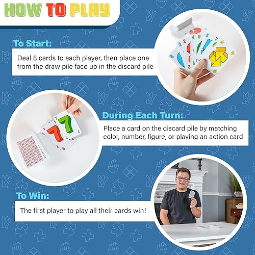 Miniatura 3 de AMIGO Juego de cartas Super Taki para adultos y niños, caja azul