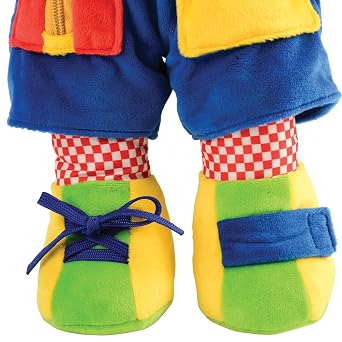 Cre8tive Minds Learn and Play Teddy Bear, 18-Inch Interactive Plush Toy for Kids, Teaches Dressing Skills with Zippers, Buttons, and Buckle, Educational Toy for Ages 2+