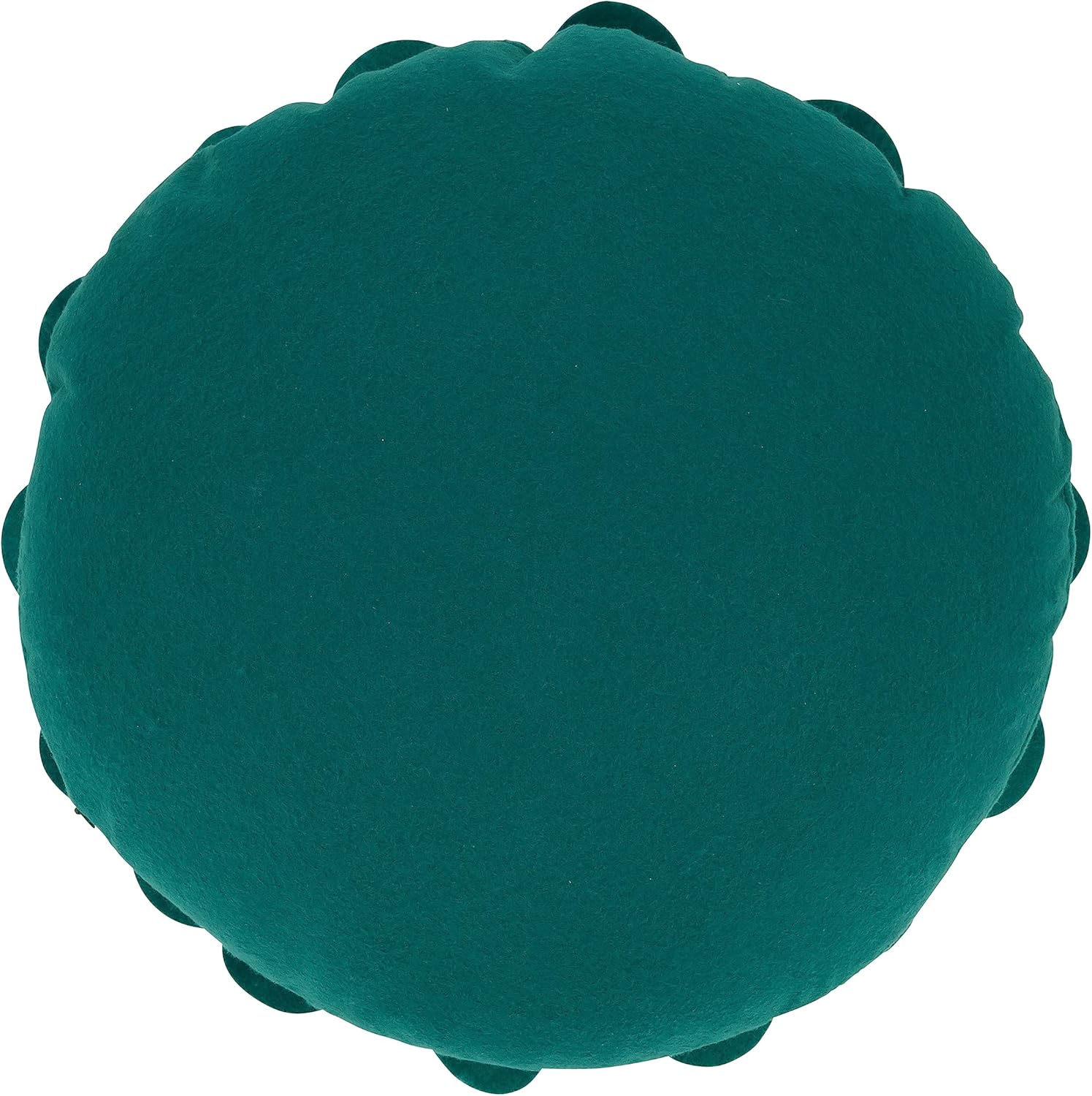 SARO LIFESTYLE Flower Design Poly Filled Throw Pillow, Jasper Green, 13"