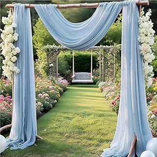 Wedding Arch Draping Fabric Baby Blue 29