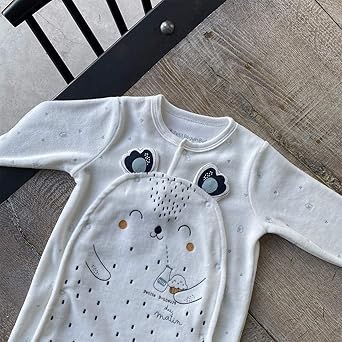 Petit Beguin Pyjama Bebe Mixte En Velours Contenant Du Coton Bio Bonheur Du Matin Taille 1 Mois Amazon Fr Vetements