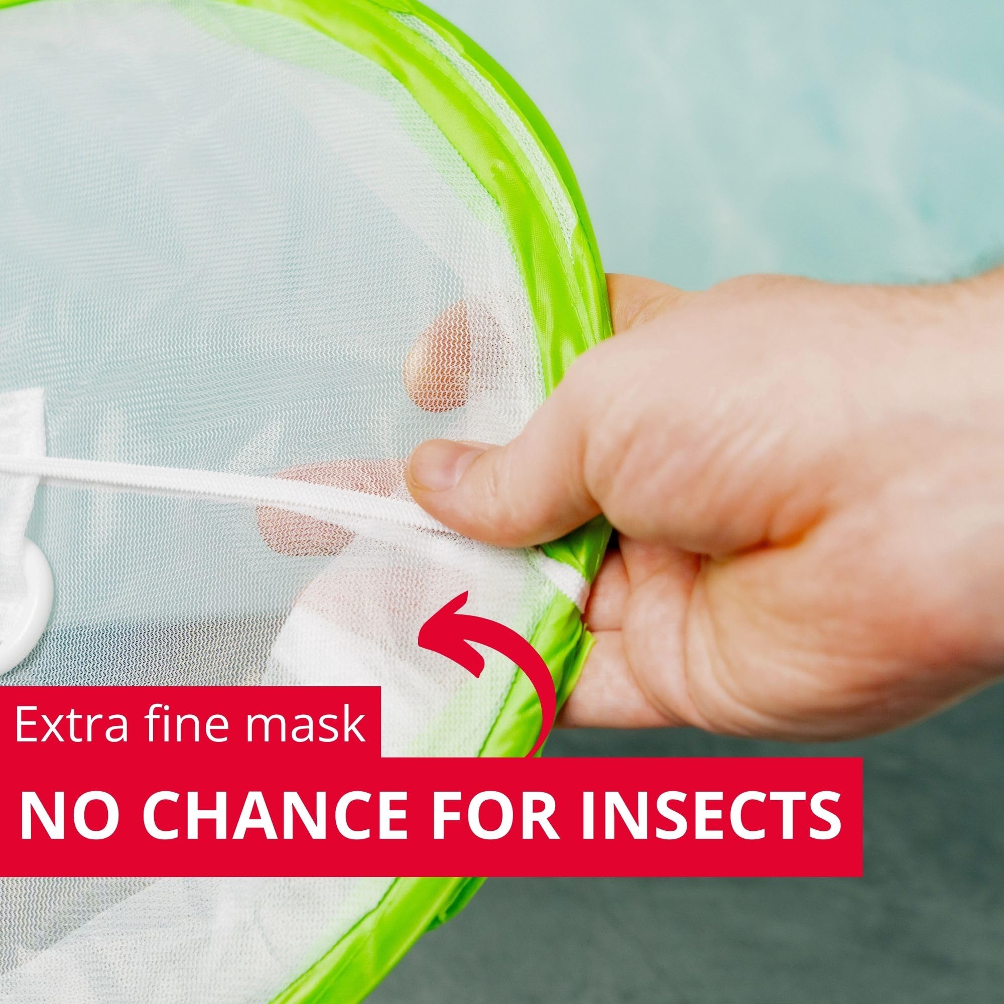 Westmark Osłona na Żywność Hoody, Składana Osłona na Jedzenie, Ochrona przed Muchami i Insektami Podczas Jedzenia na Zewnątrz, Praktyczna Osłona na Owoce, Zielona, Ø 30 cm