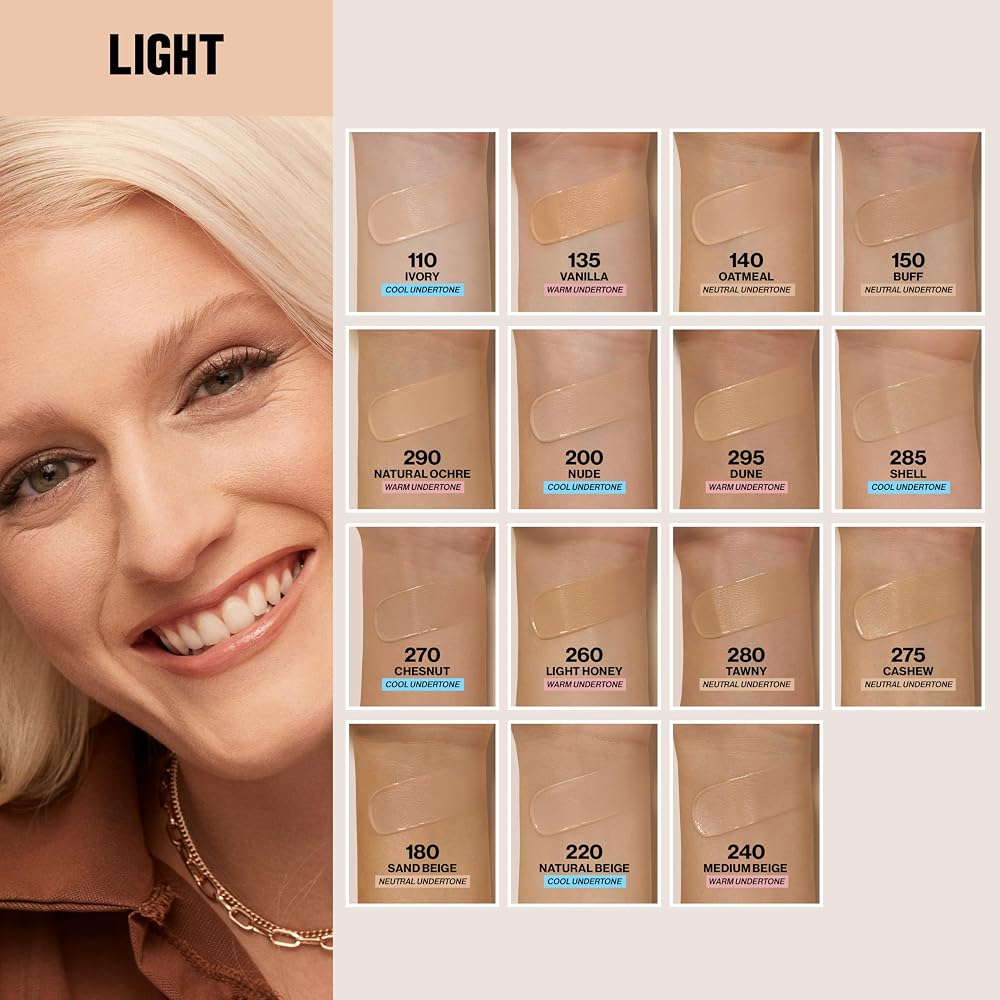 Revlon Liquid Foundation, ColorStay Face Makeup for Combination & Oily Skin, SPF 15, Medium-Full Coverage with Matte Finish, 240 Medium Beige, 1 Fl Oz