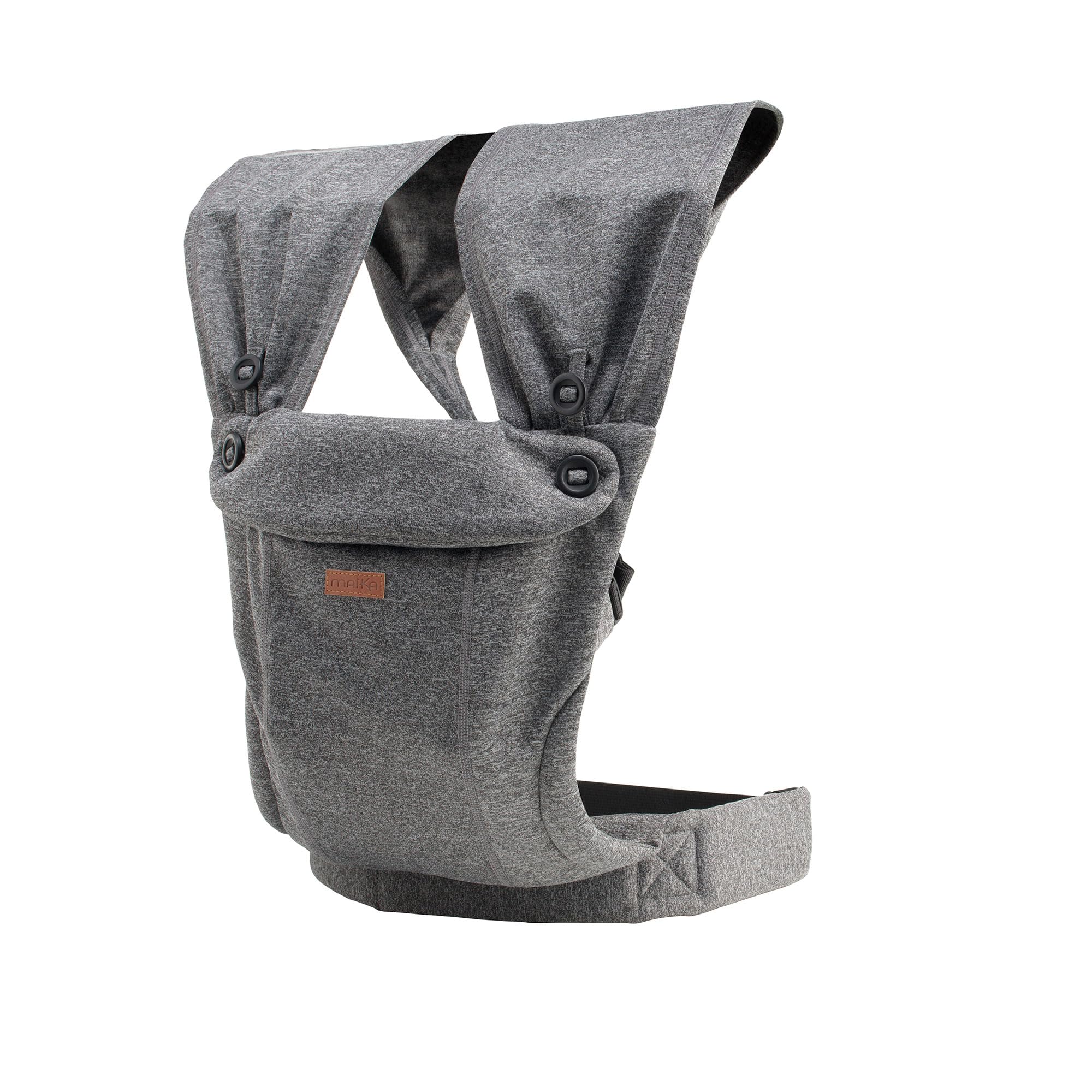 MAÏKA Porte-bébé souple | dès la naissance et jusqu'à 15 kg | position ventral et dorsal | souplesse et proximité de l'écharpe et practicité du porte-bébé 2-en-1 | bretelles larges | tissu extensible