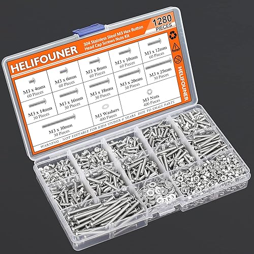 Miniatura 7 de 1280 piezas M3 x 0.157 in /0.236 in /0.315 in /0.394 in /0.472 in /0.551 in /0.630 in /0.709 in /0.787 in /0.984 in / 1.181 in, tornillo de cabeza