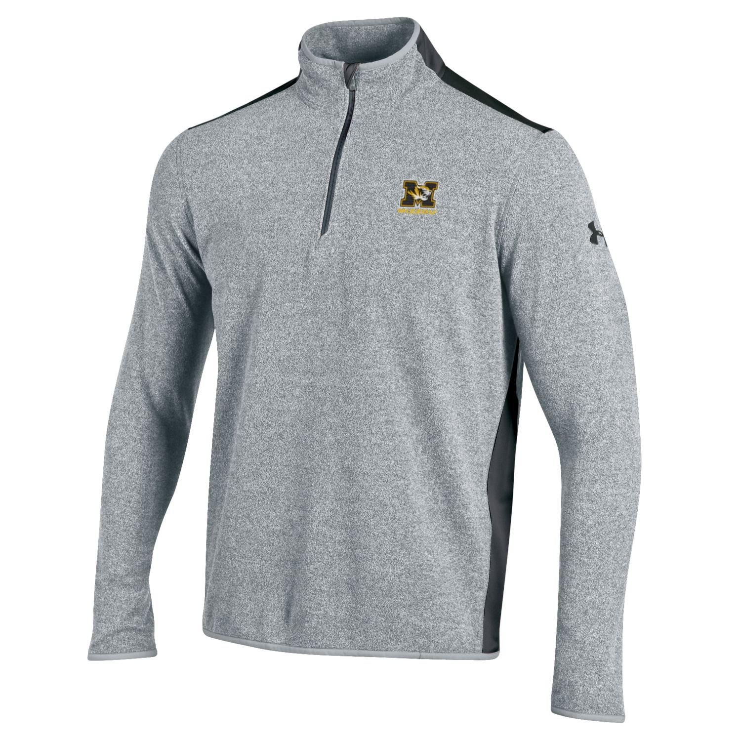 Under Armour NCAA Missouri Tigers Men's CGI Fleece 1/4 Zip Jacket, Small, Gray