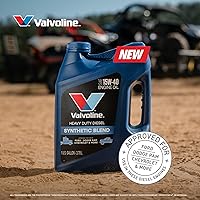 Vista 4 de Valvoline Aceite de motor diesel de mezcla sintética resistente 15W-40 1 galón
