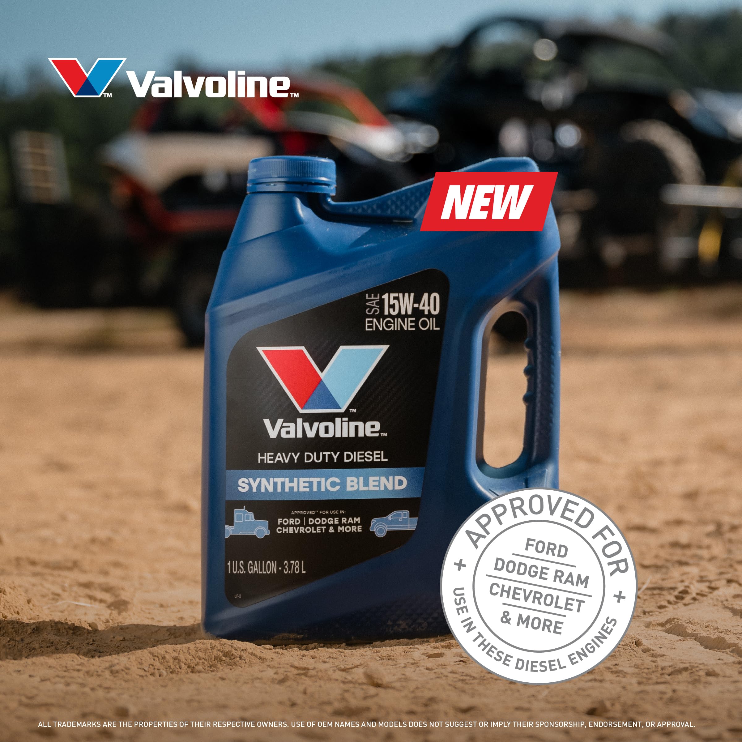 Valvoline Premium Blue 10W-30 Diesel Engine Oil - 1 Gallon Bottles, Case Of 3, Synthetic Blend - View #2