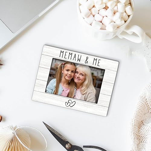 Miniatura 6 de Memaw Gifts - Marco de fotos de 4 x 6 pulgadas, marco de fotos de madera Memaws, Navidad, Día de la Madre, regalos de cumpleaños para Memaws, abuela
