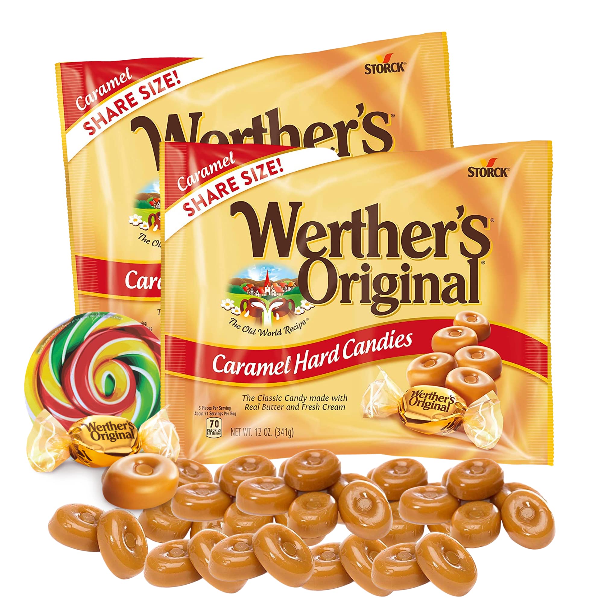 Buy Needzo Hard Caramel Candy Individually Wrapped, Sharable Candies
