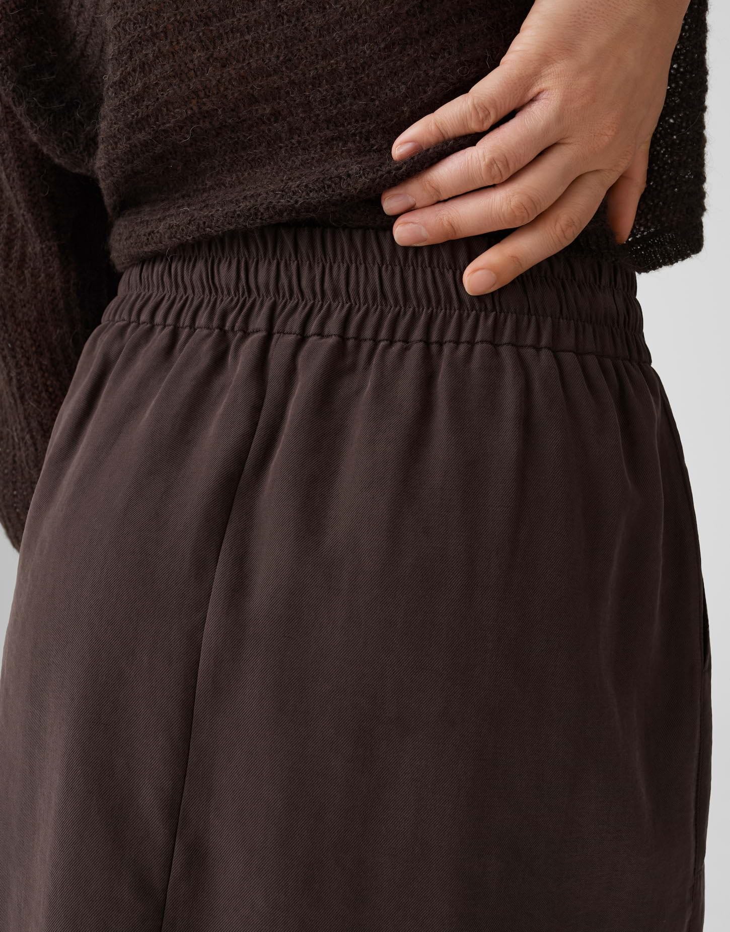 OPUS Damen Minirock | Fließender Pencilskirt mit Cargotaschen