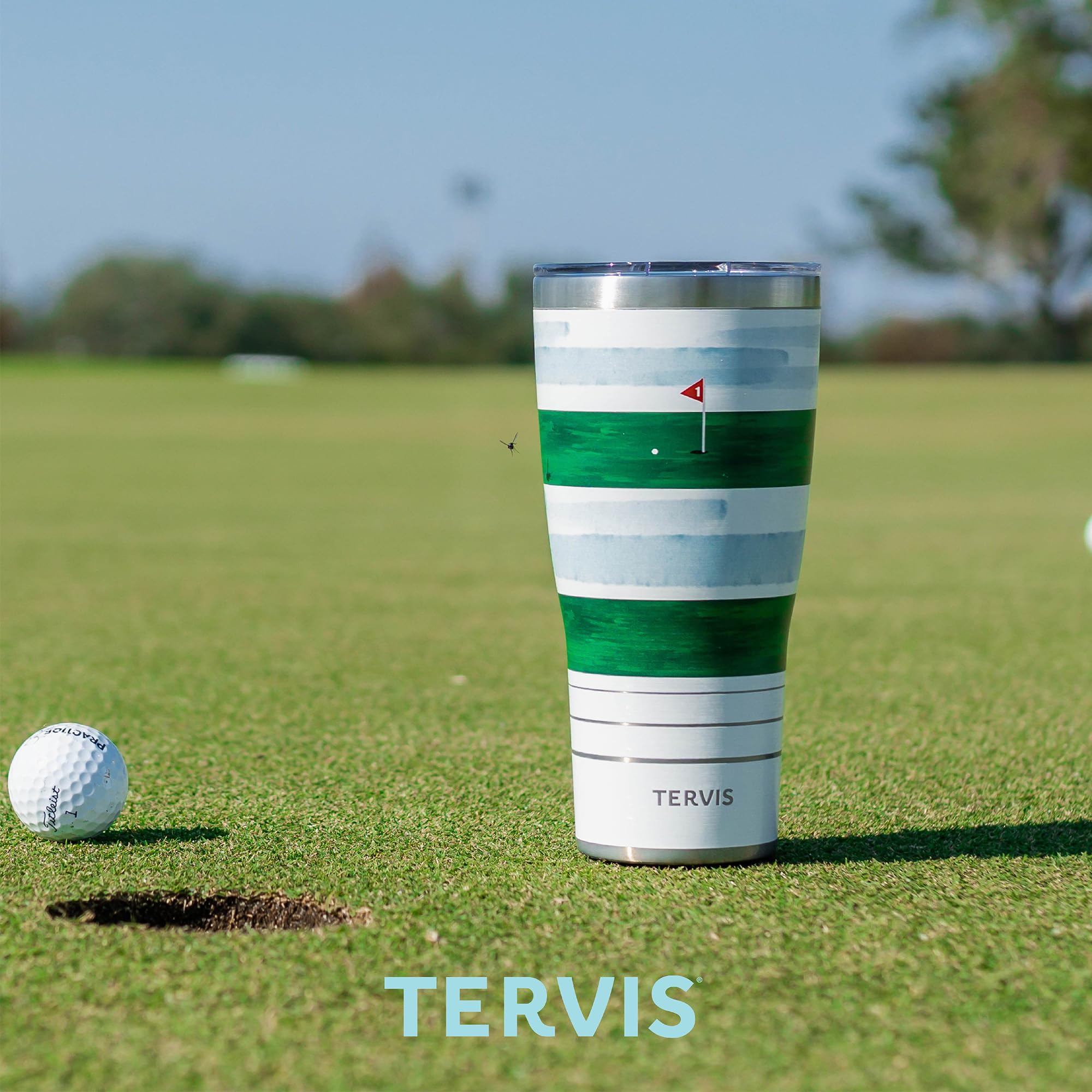 Tervis Traveler Ohio State Buckeyes – Nachtspiel, dreiwandiger, isolierter Trinkbecher, hält Getränke kalt und heiß, 850 ml, Edelstahl
