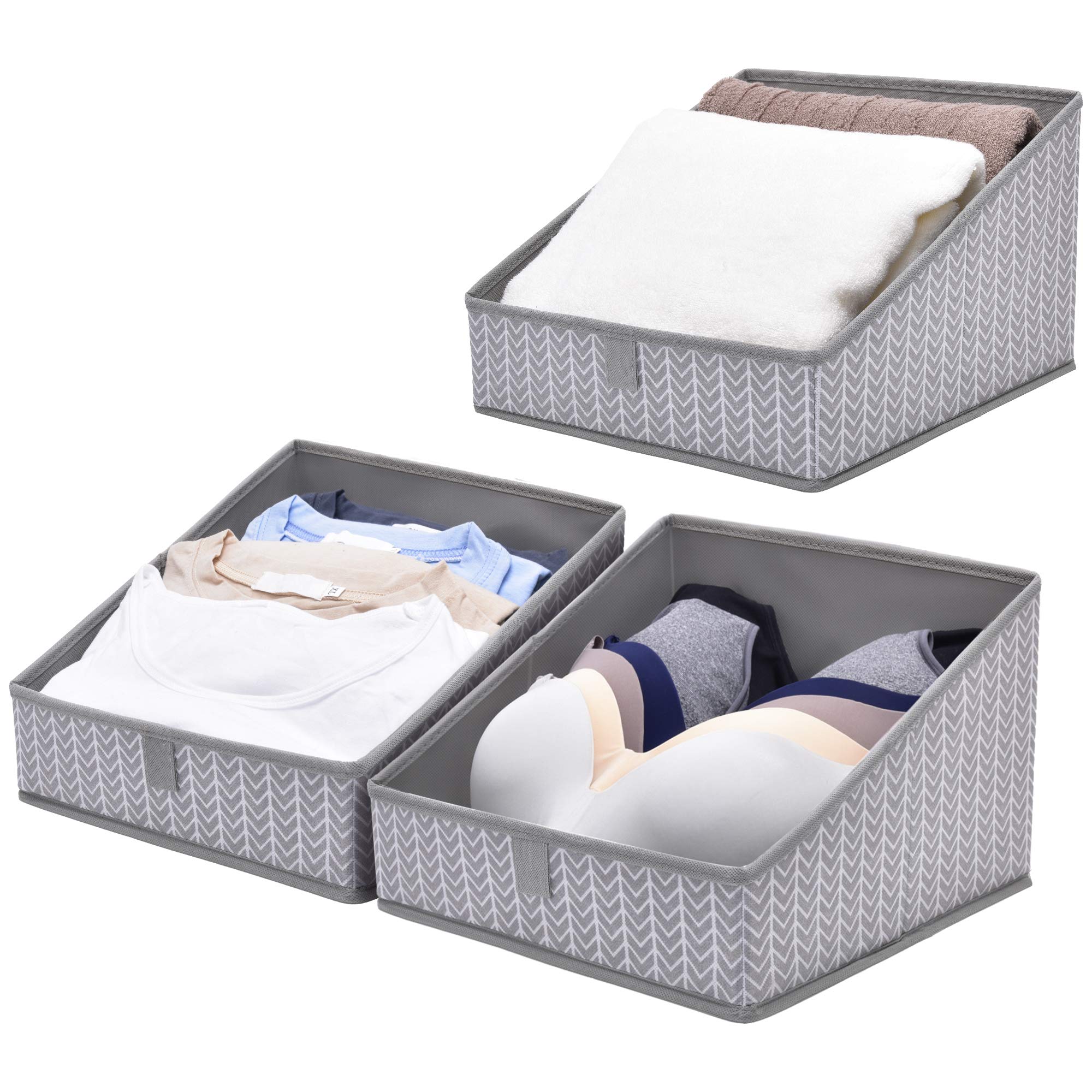 Buy Amazon Brand Umi Trapezoid Storage Bins, Foldable Closet