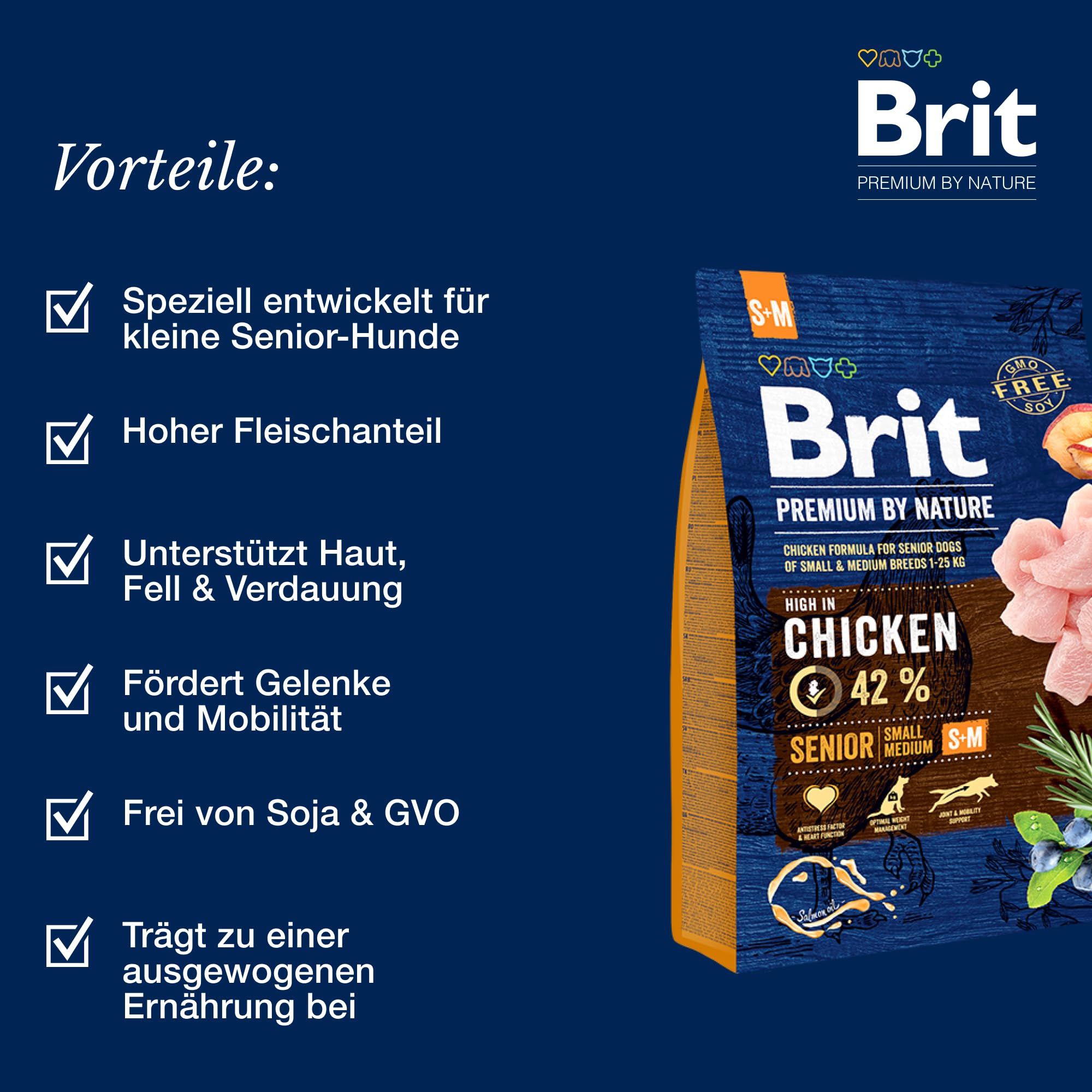 Brit Premium by Nature Senior S+M