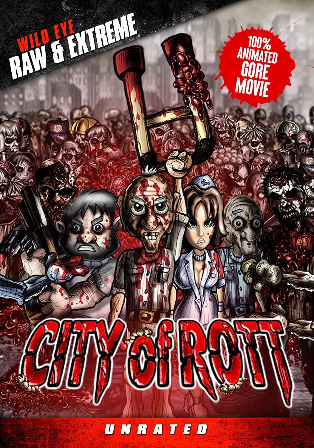City Of Rott USA DVD pelicula ideal para noches de cine de terror y maratones zombi