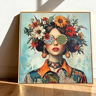 LVCHENG Wall Art for Living Room Boho Woman Canvas Art