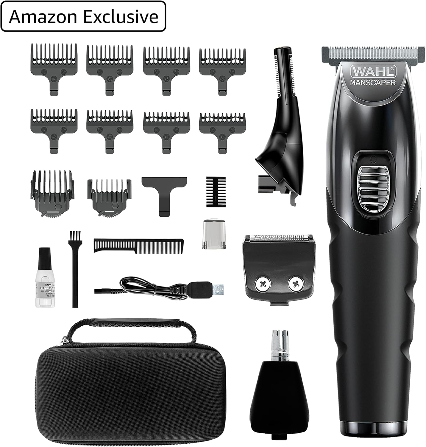 WAHL Manscaper Tool Box Lithium Ion Cordless Rechargeable Trimmer Kit