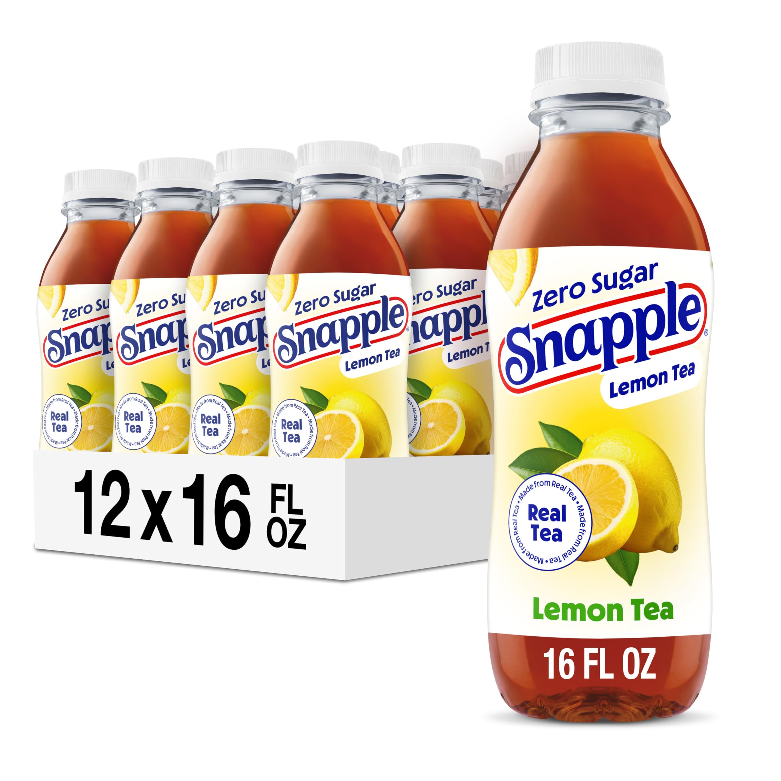 Amazon.com : Snapple Zero Sugar Lemon Iced Tea, 16 fl oz, Pack of