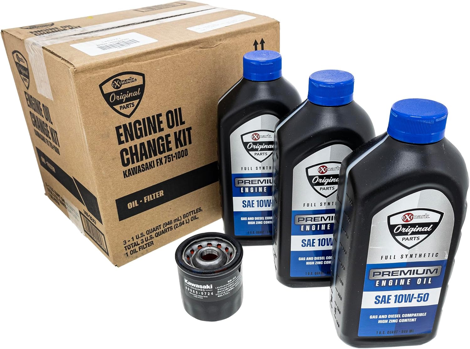 Exmark 146-3247 Oil Change Kit for Kawasaki FX 751-1000 Lazer Z E-Series X-Series S-Series 10W50