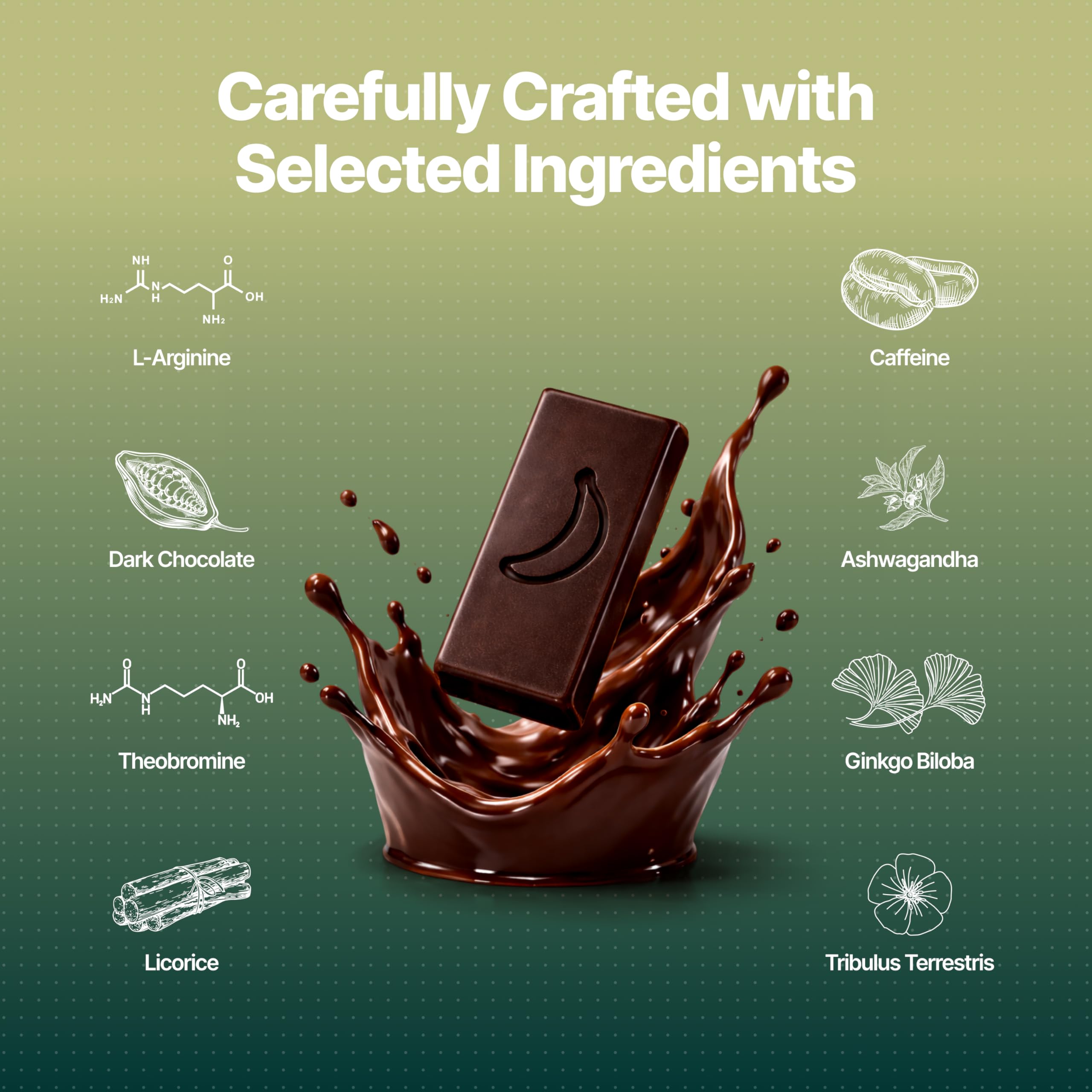 InstaEats Nooky Dark Chocolate for Him|Pack of 1 I Luxurious Dark Chocolate for Uplifting Mood, Gift for Man, Ideal for Him, Delight Mood Chocolate, Vegan and Gluten-free, 48 gram 4