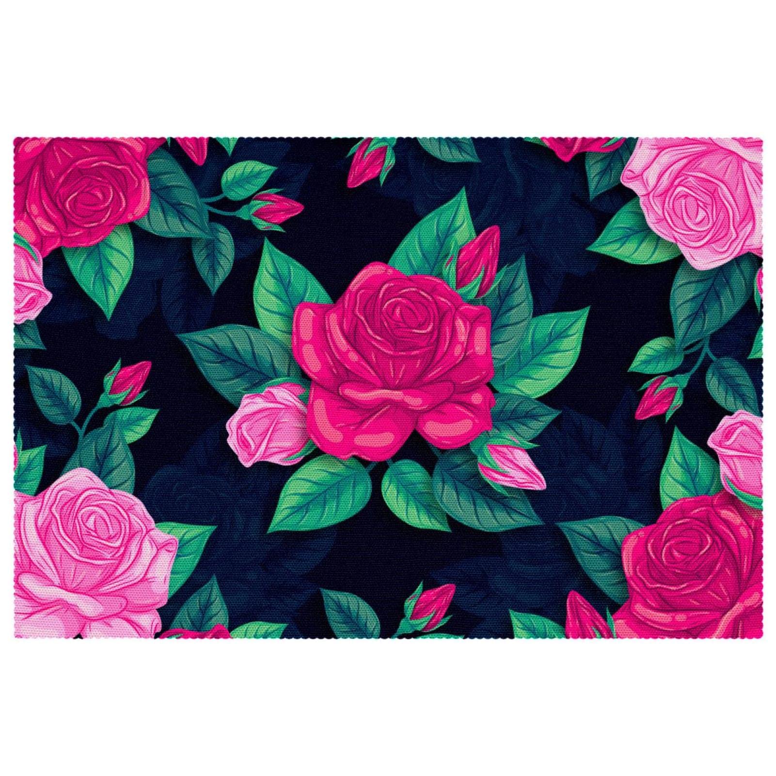 Set de table rose : fini les rayures et les plats qui glissent