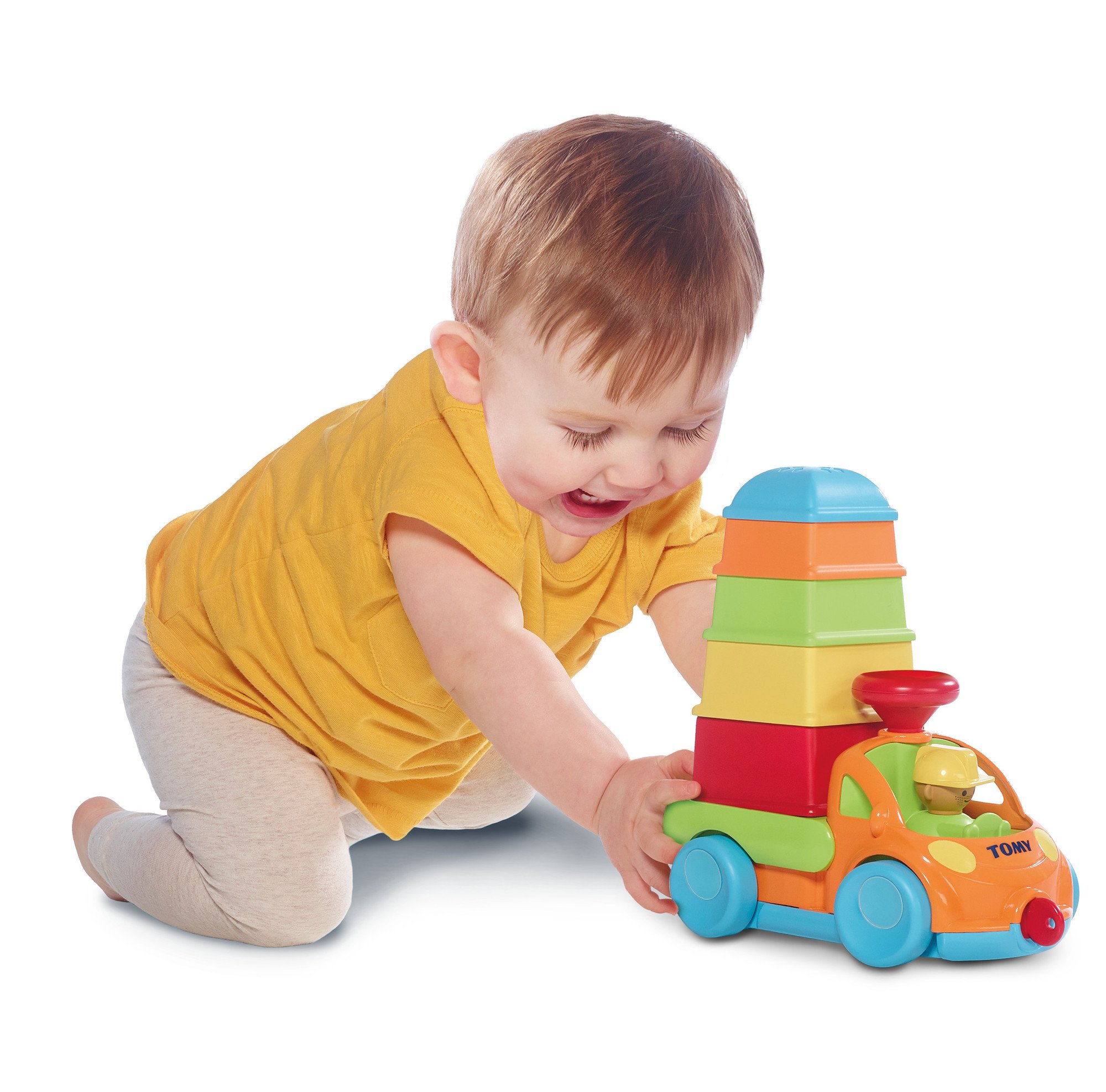 Tomy Coche con Piezas apilables, Multicolor, E72467