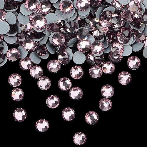 Miniatura 3 de FYGEM 4000 unidades de diamantes de imitación de hierro de fijación en caliente para hacer joyas con bolígrafo de recolección (amatista clara, SS6)