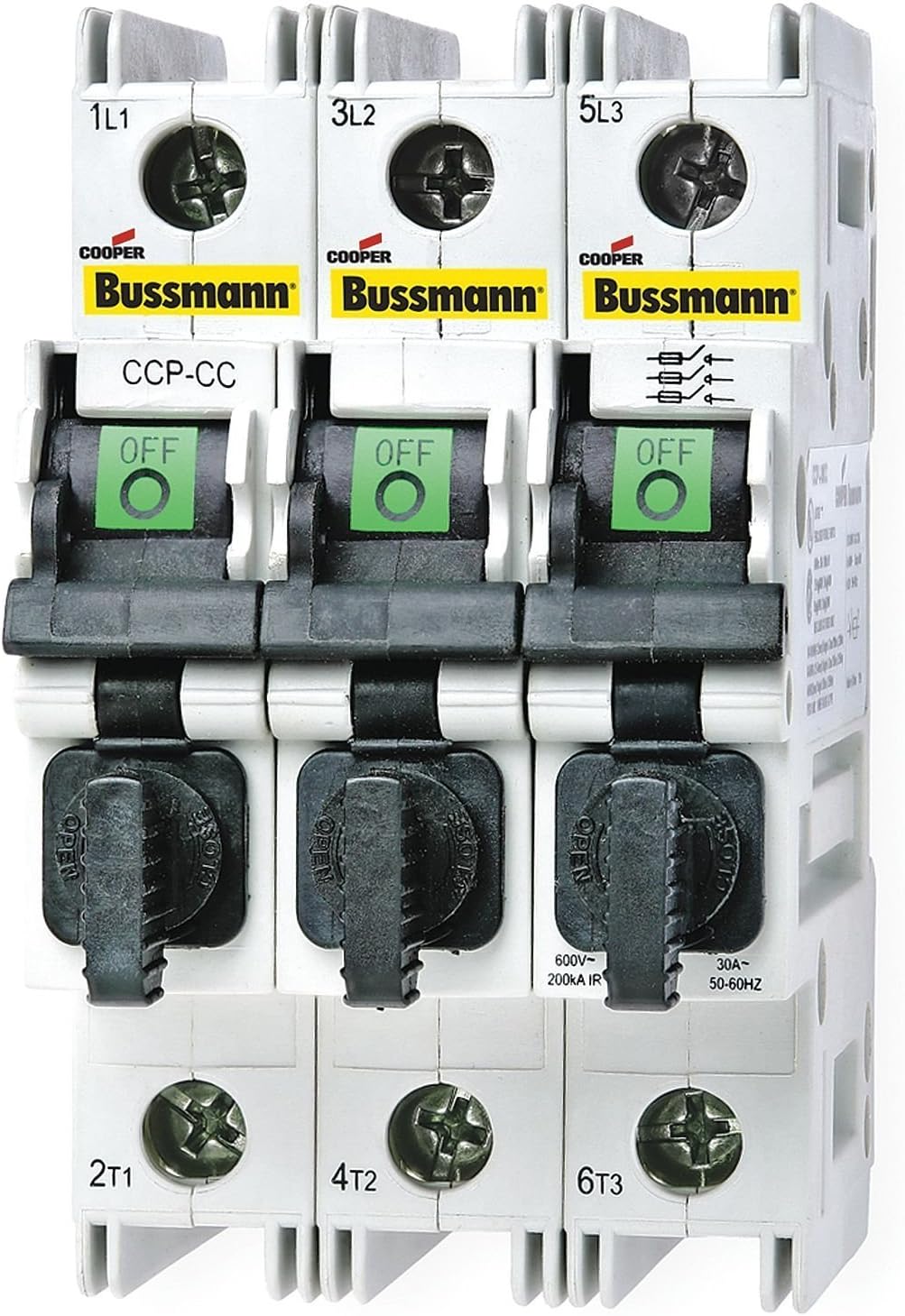 Cooper Bussmann CCP-3-30CC Class CC Fuse, Compact Circuit Protector, 3 Pole