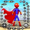 Stick Rope Hero Super Crime City Game – Flying Stickman Rope Superhero Rescue Mission