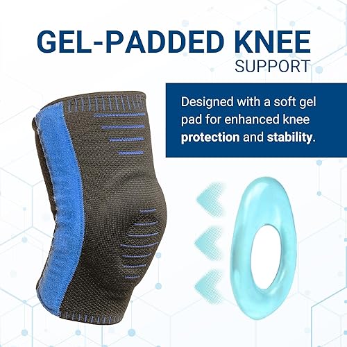 Miniatura 3 de Rodillera con bisagras para hombres y mujeres, soporte para desgarro de menisco, ACL y artritis, soporte estabilizador de rodilla con refuerzos