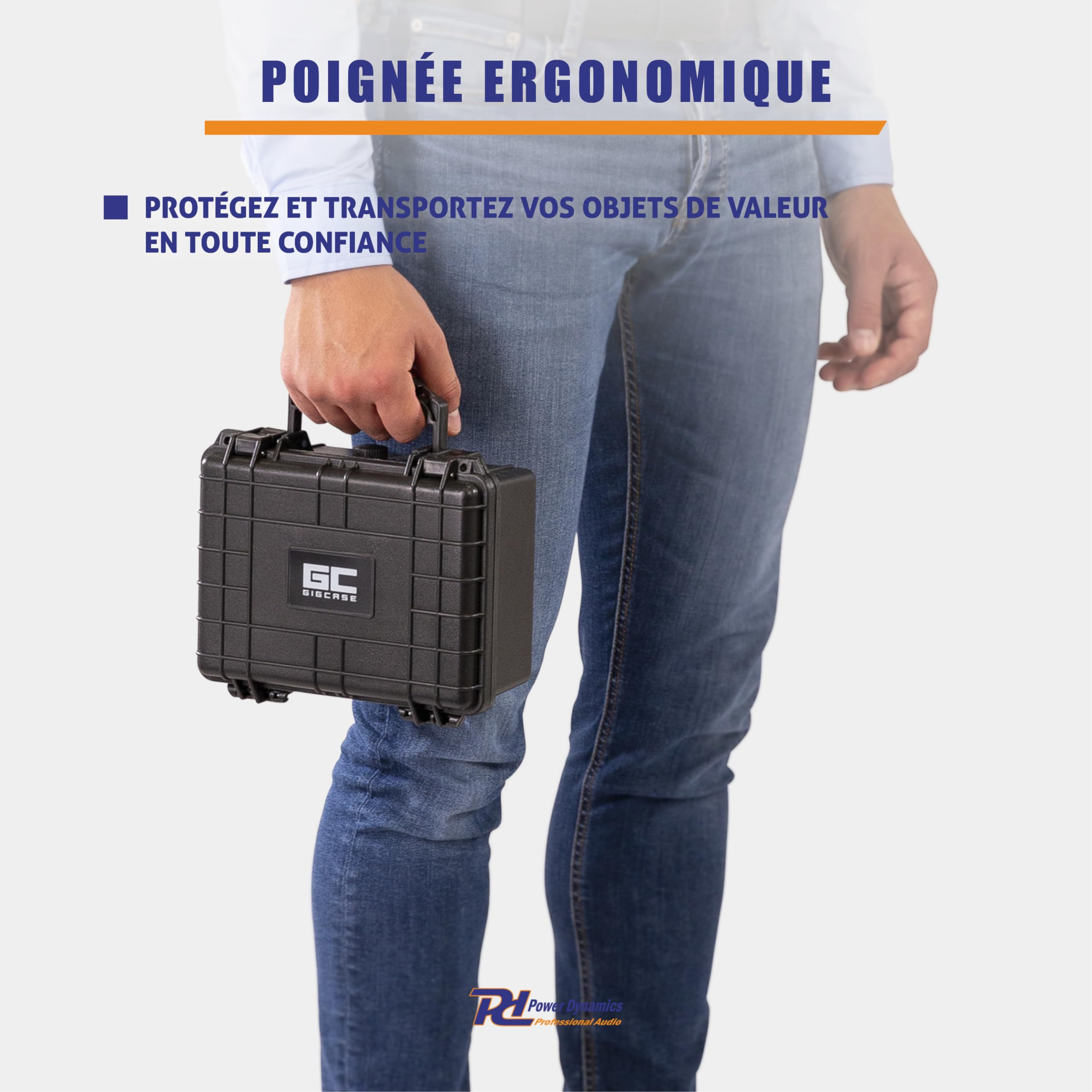 Power Dynamics GIGCase2 Valise de Protection - Antichocs, Résistante à l'Écrasement, Étanche à l'eau et à la Poussière IP67, Idéal pour Transporter Vos Équipements de Valeurs en Sécurité