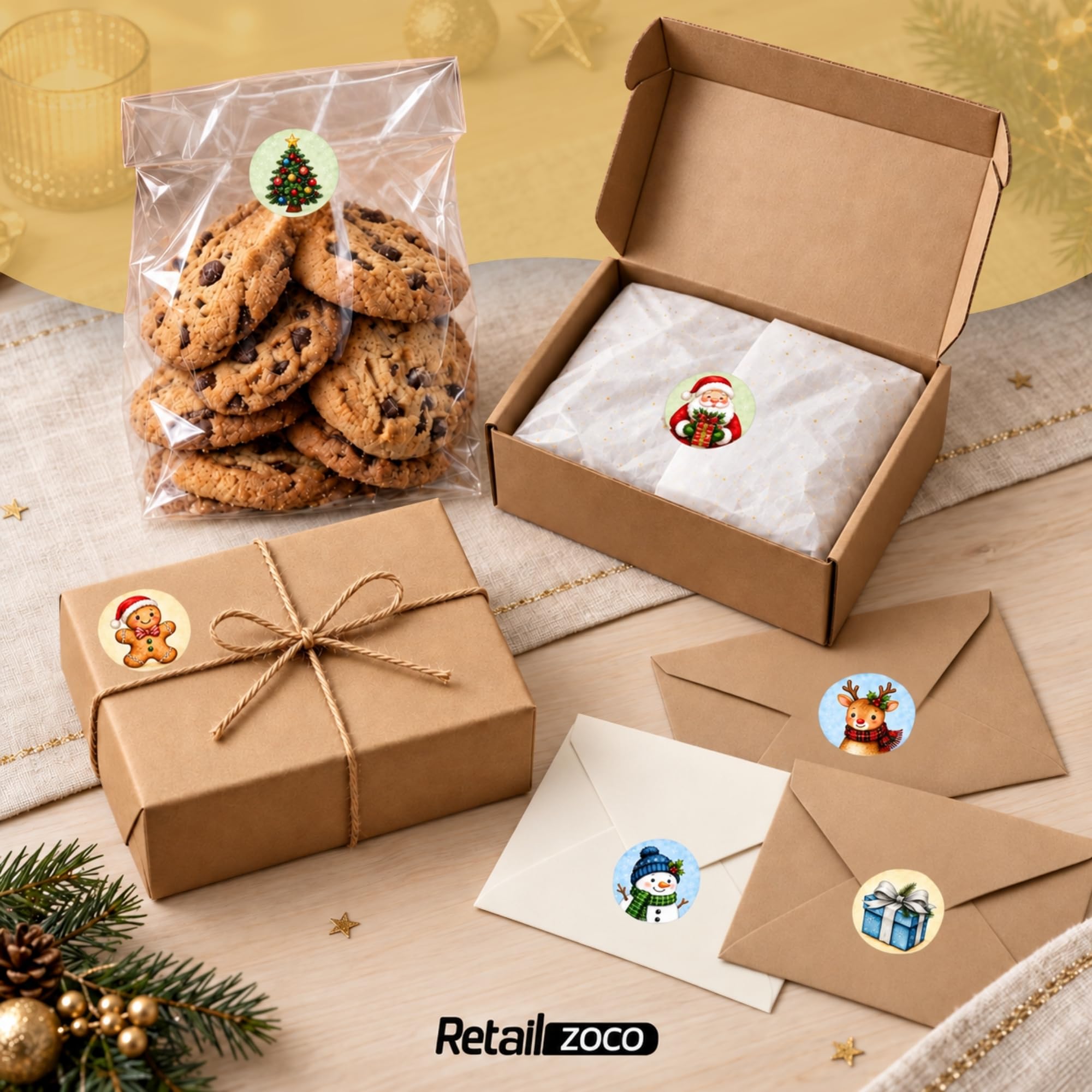 Pegatinas de Decoración Navidad para Niños, Christmas stickers, 3 Unidades - imagen 5