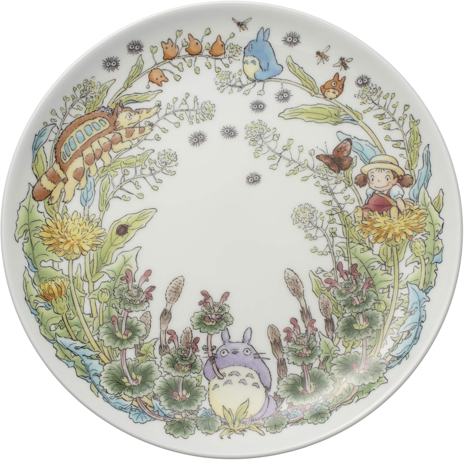 Noritake T50116A/4660-2 My Neighbor Totoro Plate, 9.1 inches (23 cm), Dandelion, Microwave Safe, 1 Piece