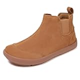 UBFEN Womens 100% Genuine Suede Leather Chelsea Ankle Boots Slip On Comfortable Winter Outdoor Warm Boot