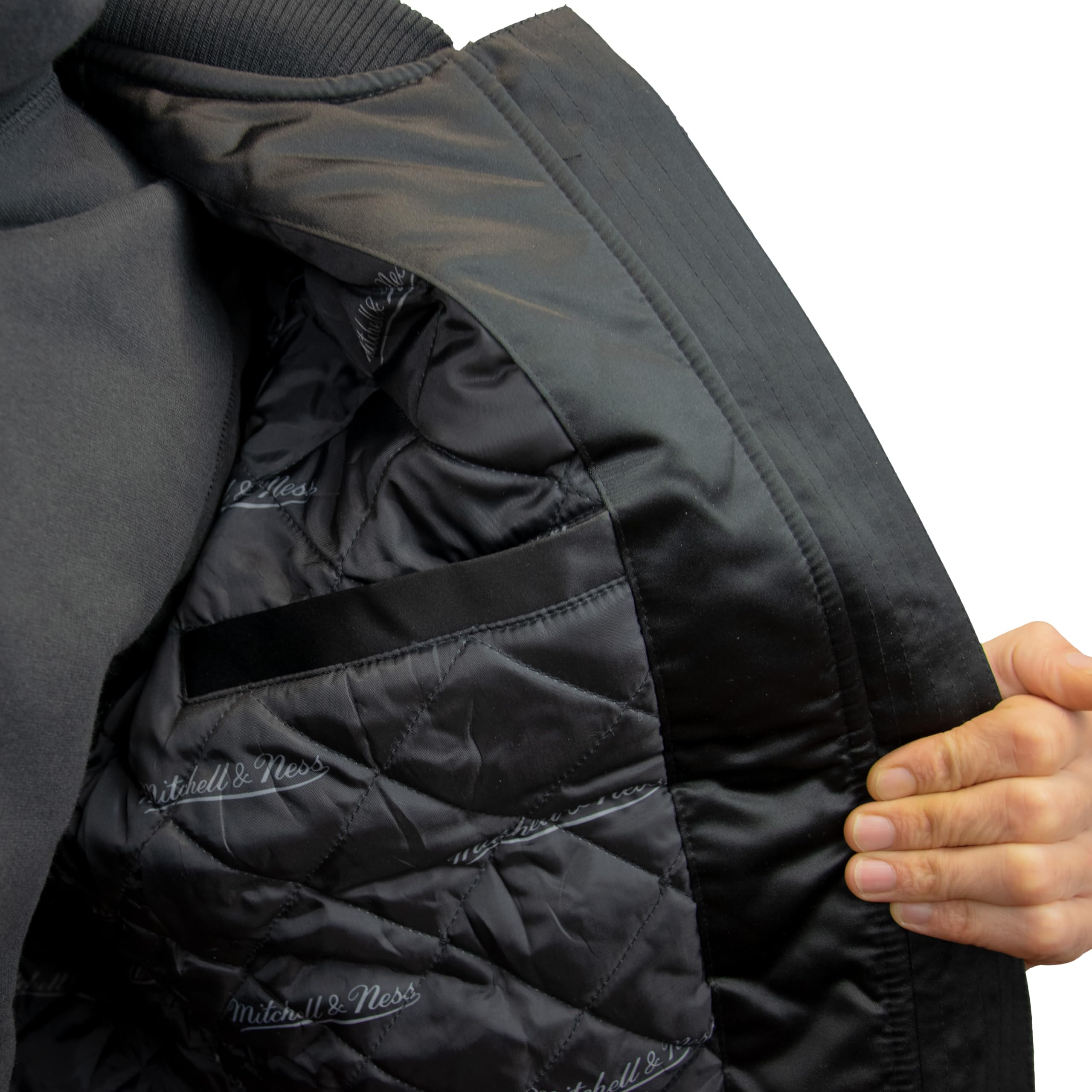 Mitchell & Ness NFL Team Bomber Chaqueta, Negro