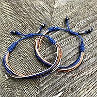 Vista 248 de Colorful Bracelet for Men and Women with Hematite Stones: Handmade Designer Adjustable Multistrand String Knotted Macrame Friendship Bracelet