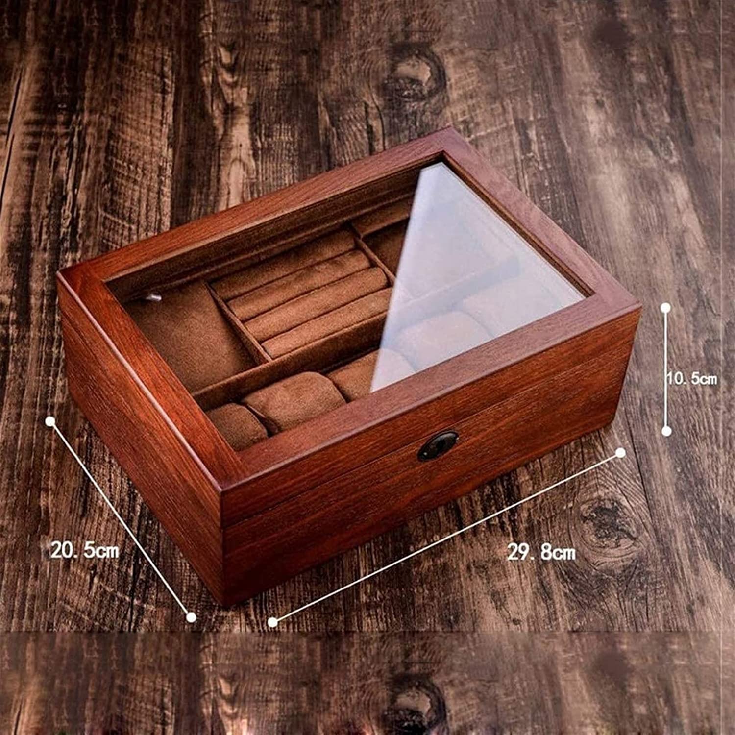 Scatola per occhiali da vista, contenitore per gioielli, scatola per esposizione di gioielli, cassetto, occhiali da sole, orecchini, organizer per uomini e donne