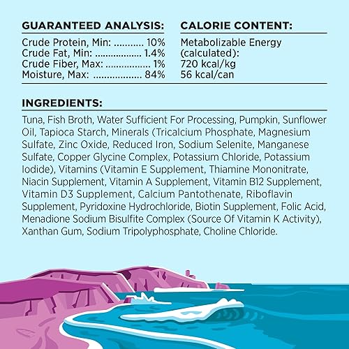 Miniatura 4 de BIXBI Liberty - Comida húmeda enlatada para gatos, sin granos, receta de atún y calabaza en caldo, 2.75 onzas (paquete de 24)