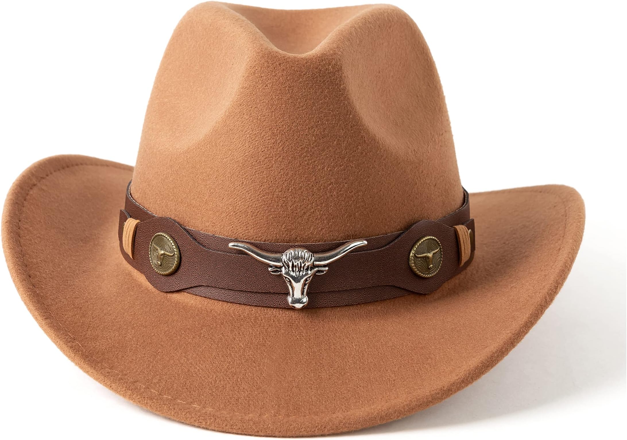 Gossifan Classic Womens Western Cowboy Cowgirl Hats with Wide Belt