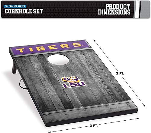 Vista 63 de Wild Sports Juego de Cornhole de madera MDF NCAA de 2'x3