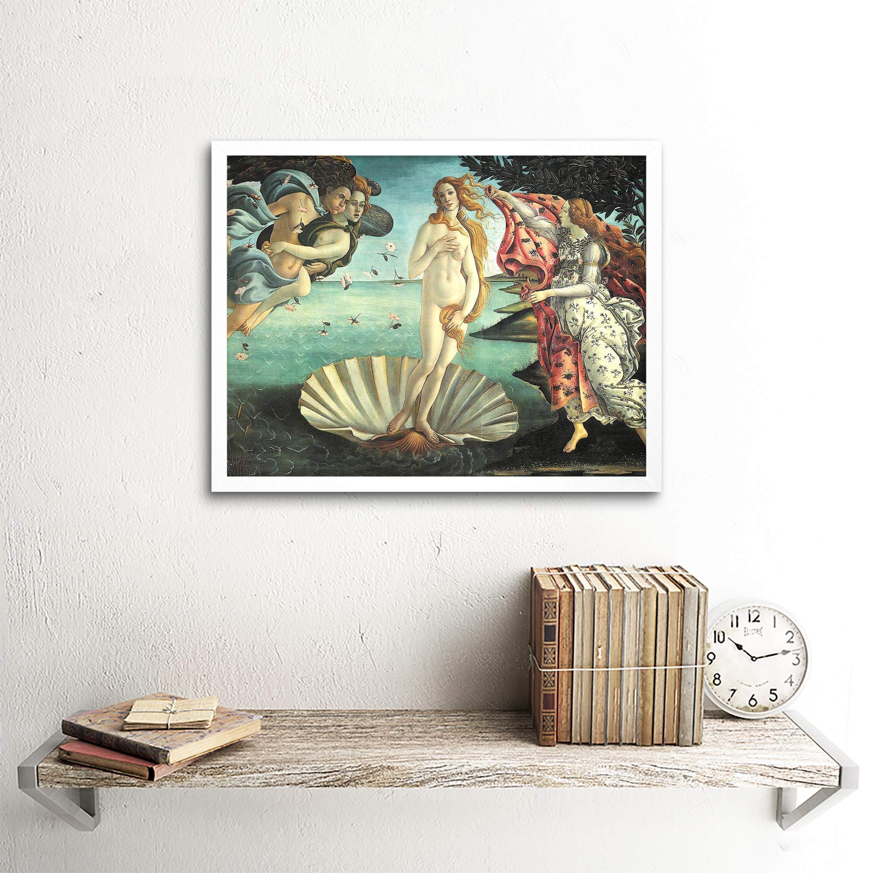 Poster Déco Feuille Rose éclatante Sans Cadre | Wee Blue Coo | Art Mural Tendance 30x41cm